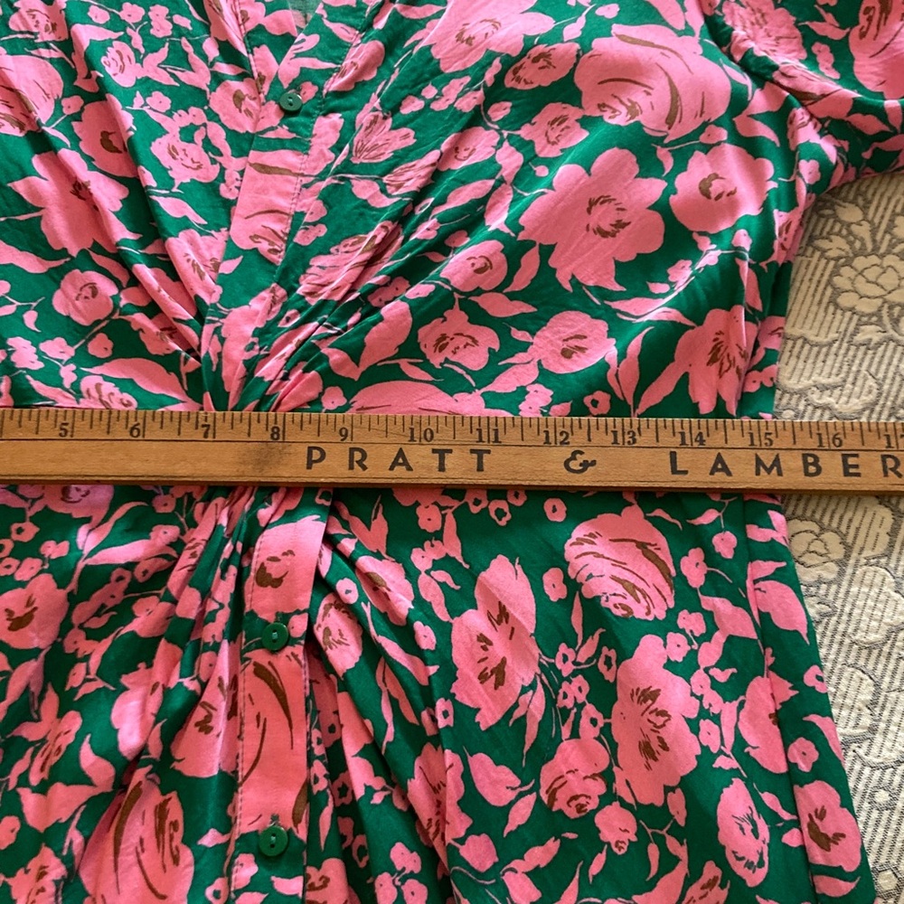 ESQUALO Green and Pink Floral Dress - Picture 3 of 8